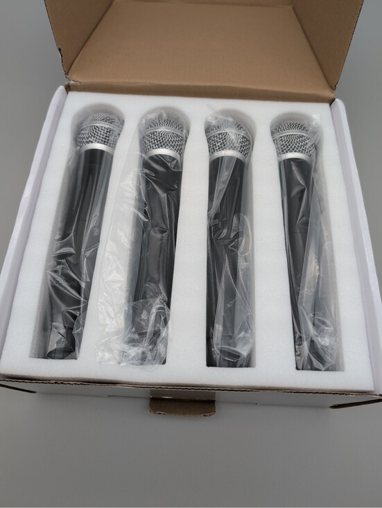 Other - Wireless UHF/VHF Two Channel Professional Microphone System with 4 Microphones